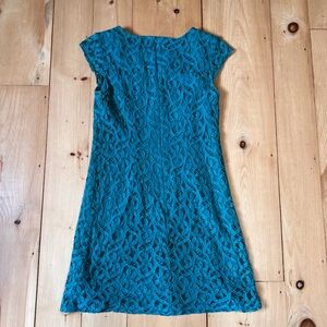 R&K Teal Lace Midi Dress